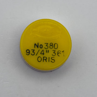 Oris 361 Balance Wheel Complete And Spring  9¾’’’ 380 Watch Movement Parts NOS