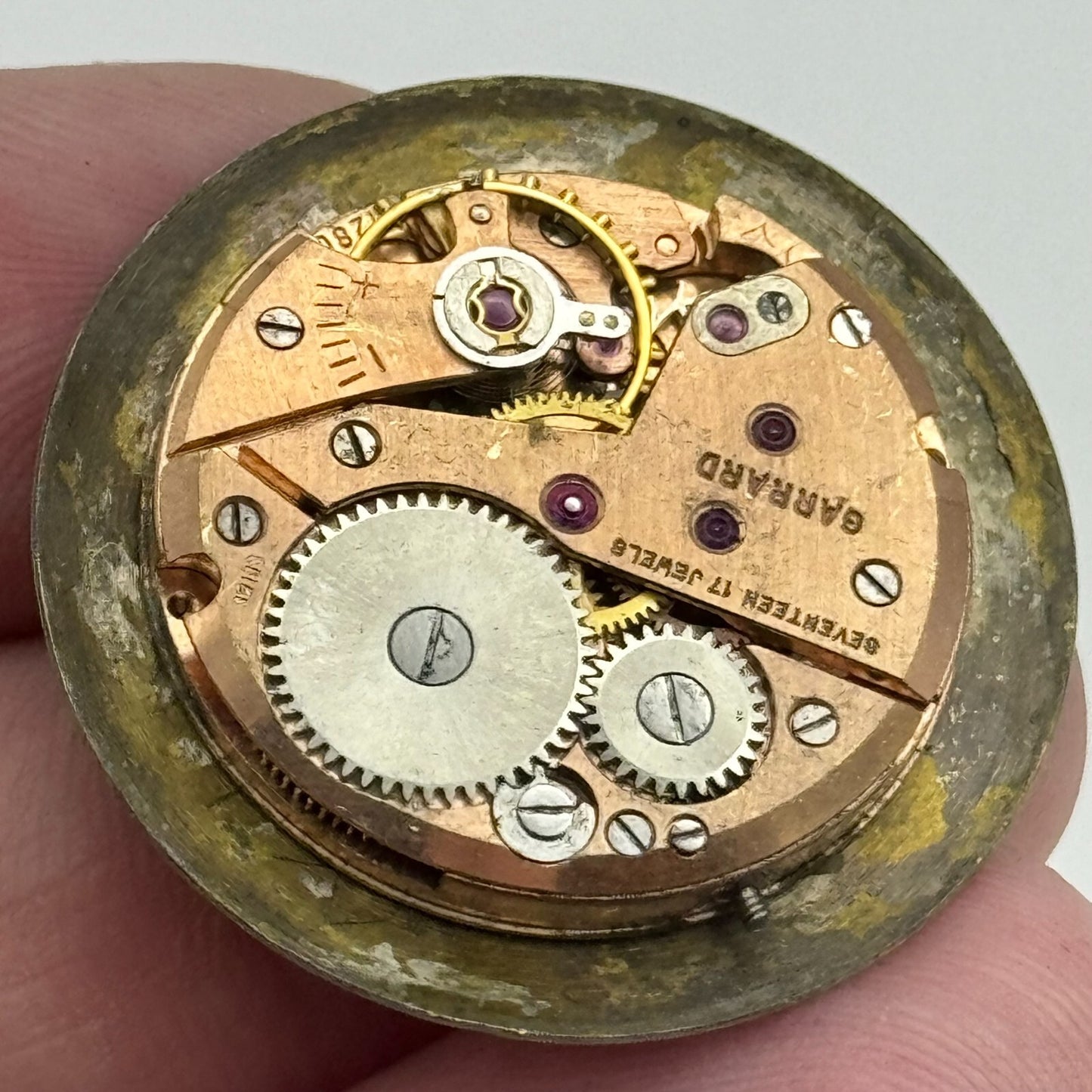 23.6mm Garrard ETA 1280 Balance Ok Watch Movement Swiss Vintage PARTS SPARES