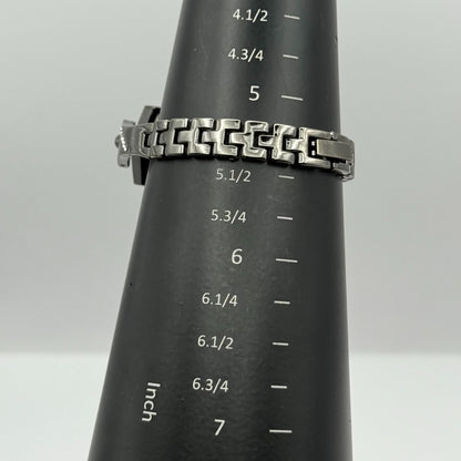 Figaro Italian Design Ladies Quartz Watch Crystal Accents Japan Working 19mm