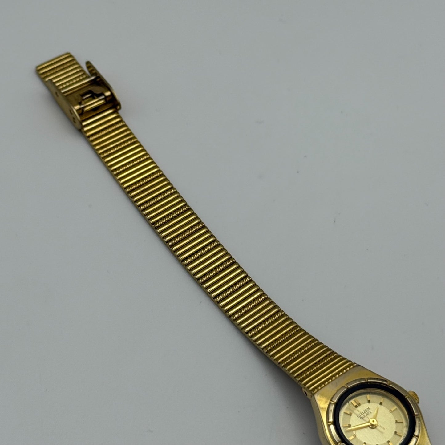 19mm Working Vintage Citizen Japan Ladies Gold Plated Quartz Watch 7 Inches