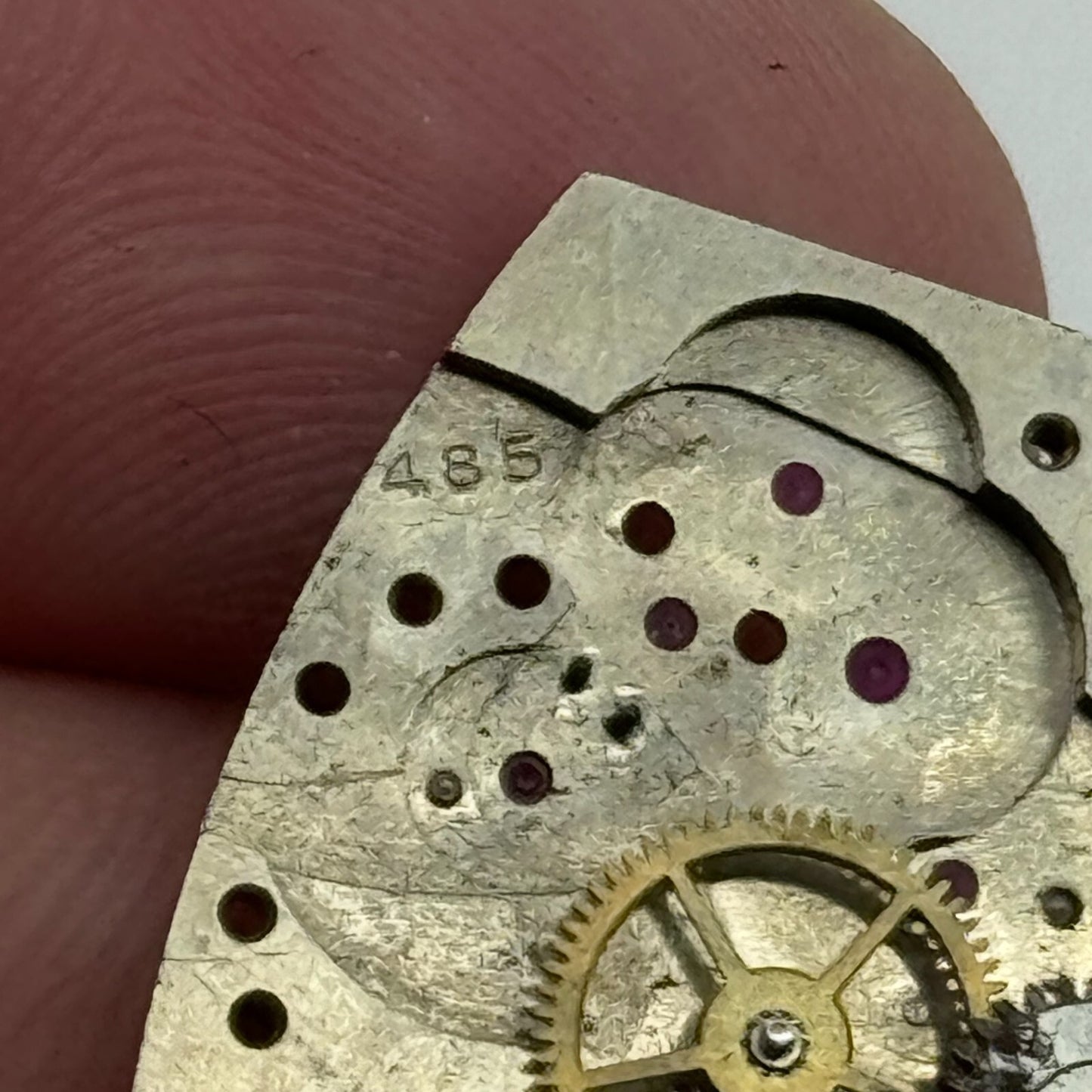 20mm Men's Marc Favre Cal 485 Manual Wind Swiss Tank Watch Movement PARTS SPARES