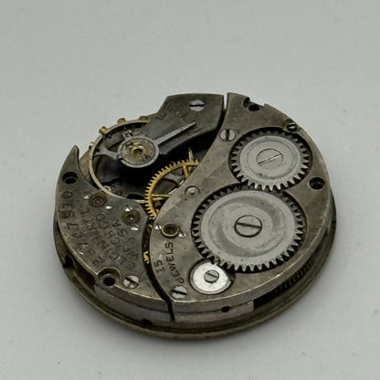 1927 Vintage 10/0s Elgin 444 Model 4 American Watch Movement PARTS REPAIR SPARES