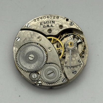 1920 Antique 3/0s Elgin 463 Model 3 American Watch Movement PARTS REPAIR SPARES