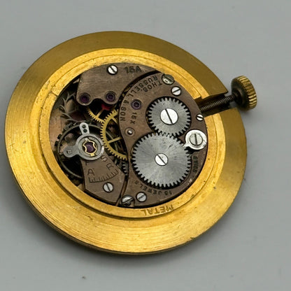 Buser 15A Thomas Russell & Son Watch Movement Running Manual Wind Parts 29.8mm