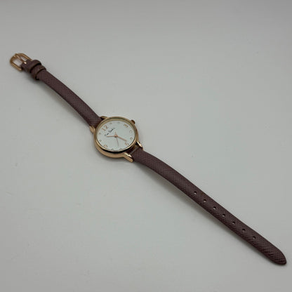 Ladies Pierre Cardin Watch Working New Battery Pink Strap Quartz 28mm