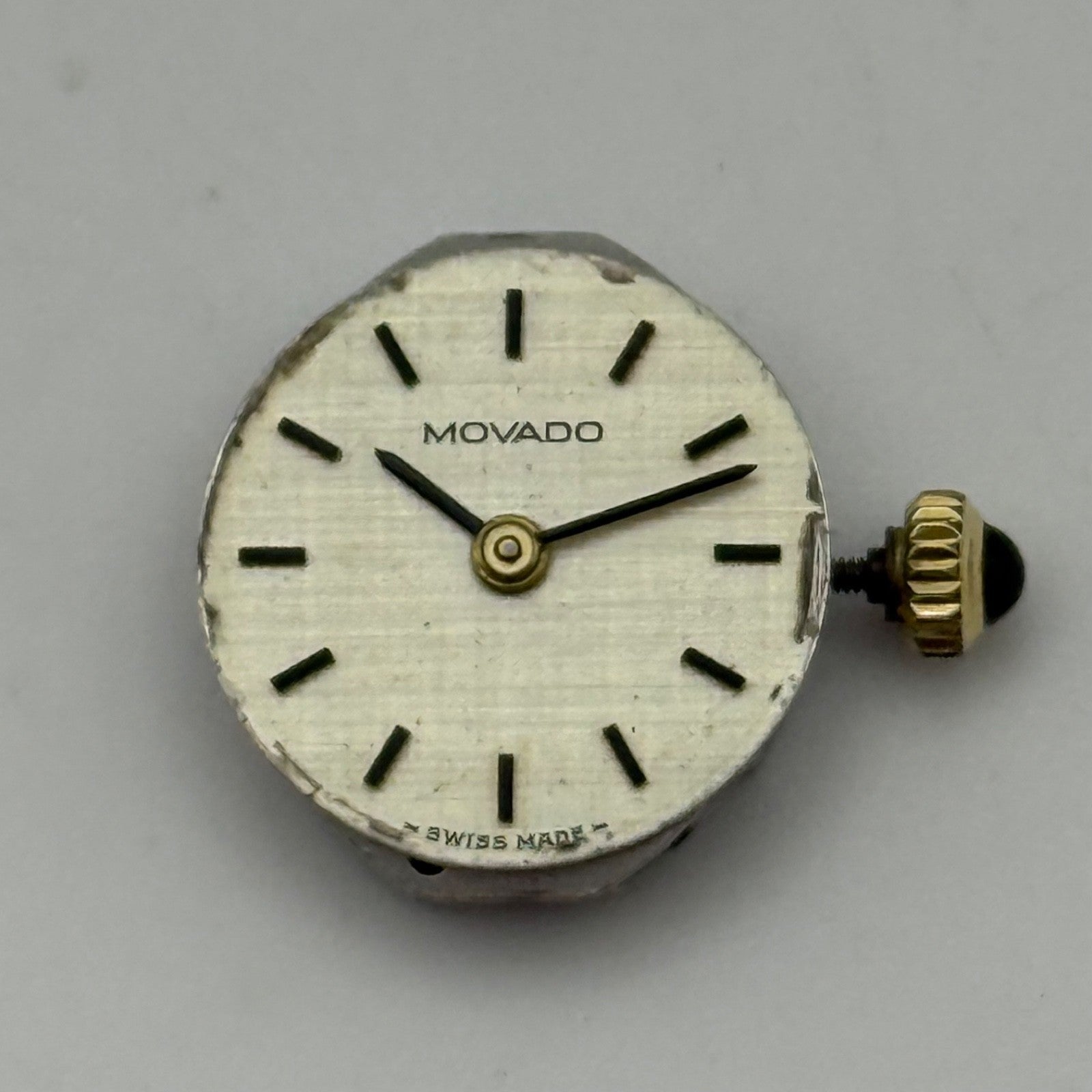 13mm Vintage Zenith 16.5 Movado Ladies Manual Wind Watch Movement PARTS / REPAIR