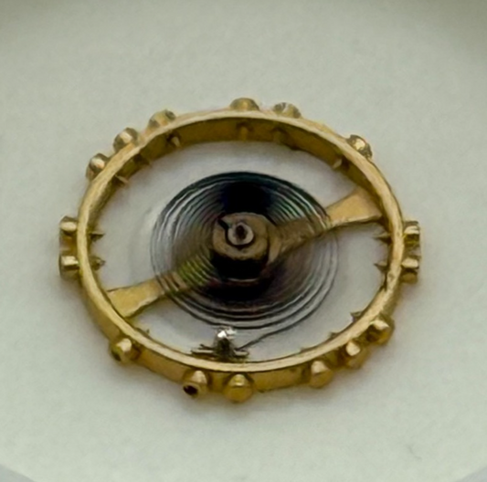 AS 976, 1012 Balance Wheel Complete And Spring 532 M Watch Movement Parts NOS