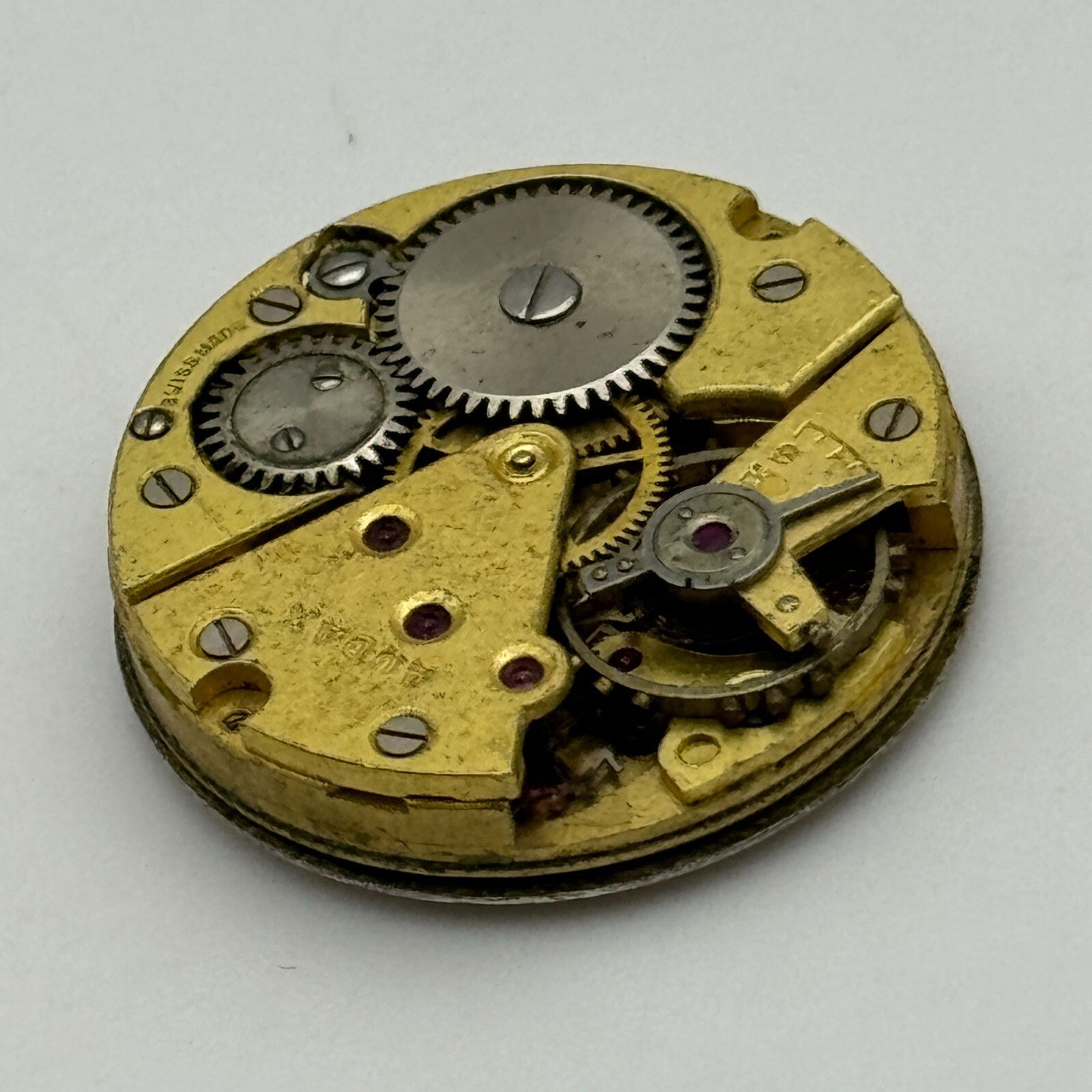 23.6mm Audax Cal 18 Manual Wind Watch Movement Swiss Made Vintage PARTS SPARES