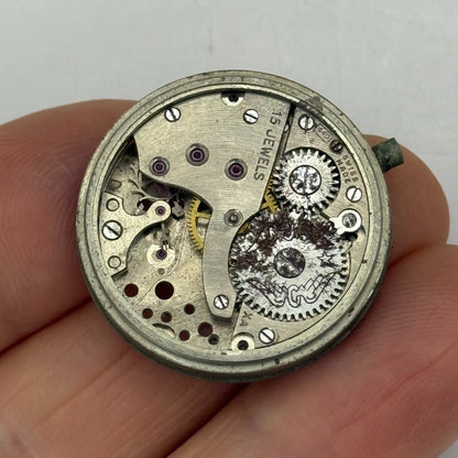 26.9mm Vintage AS 984 Swiss 15 Jewels Manual Wind Watch Movement PARTS REPAIR