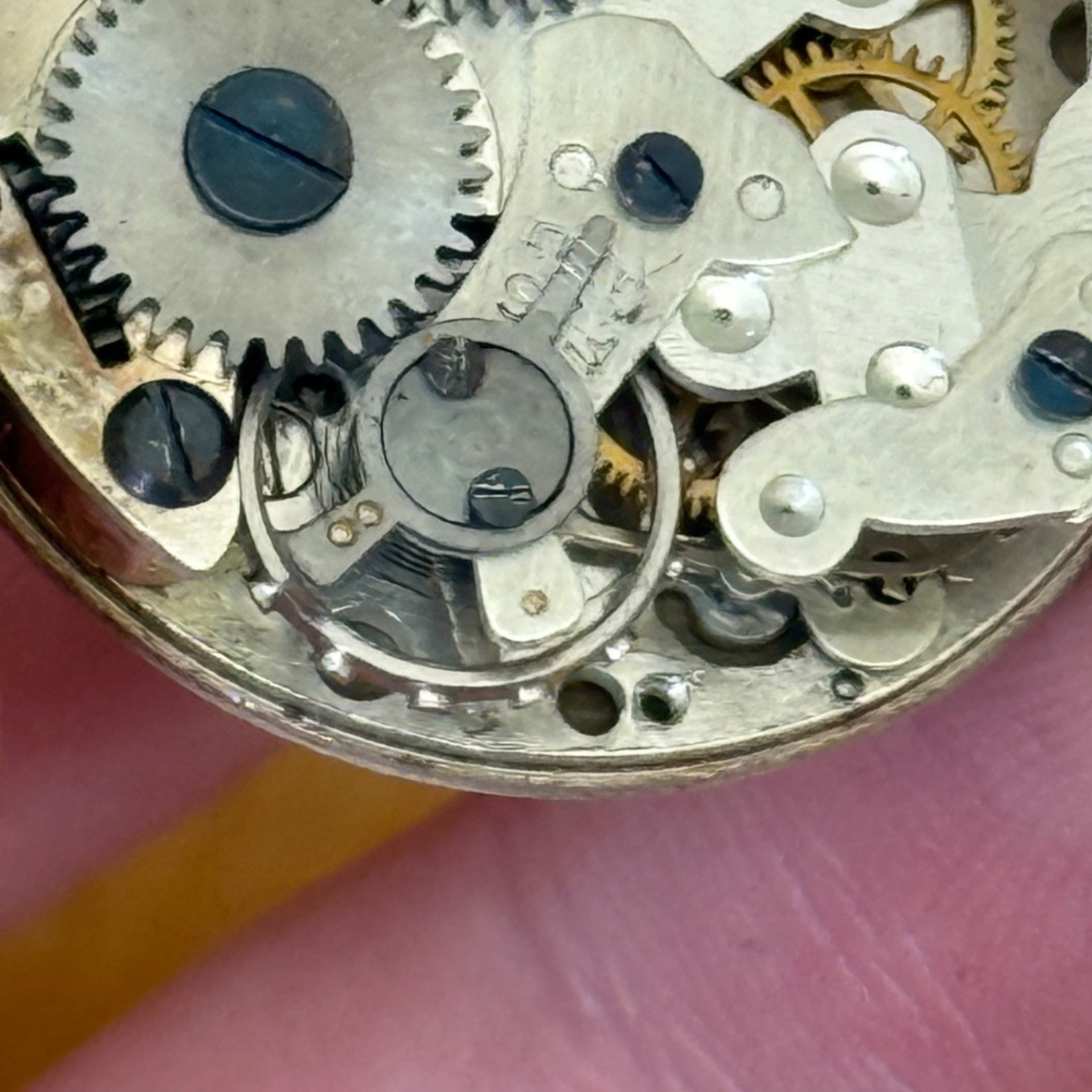 25mm Vintage Ingersoll Dot Nickel Chromium Swiss Manual Wind Watch PARTS REPAIR