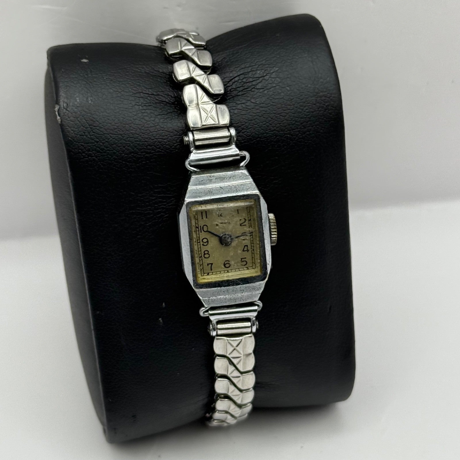 14mm Vintage Ladies Manual Wind Stainless Steel Sizor Band Watch PARTS / REPAIR