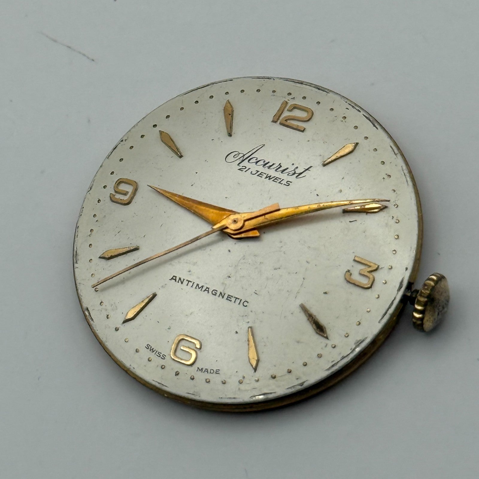 ETA 2390 Watch Movement Accurist Manual Wind Vintage Swiss Parts Repair 29.3mm