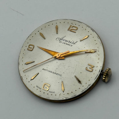 ETA 2390 Watch Movement Accurist Manual Wind Vintage Swiss Parts Repair 29.3mm