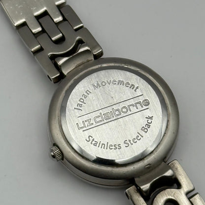 Liz Claiborne Ladies Quartz Watch Silver Tone Bracelet Japan Working 26mm