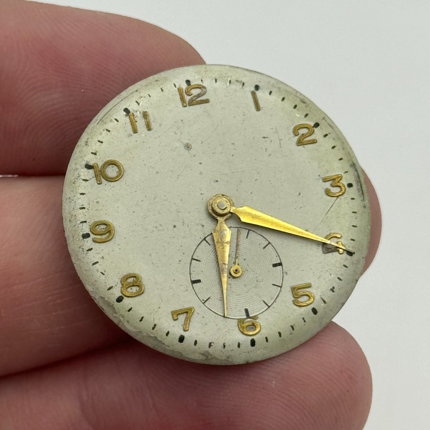 23.6mm Garrard ETA 1280 Balance Ok Watch Movement Swiss Vintage PARTS SPARES