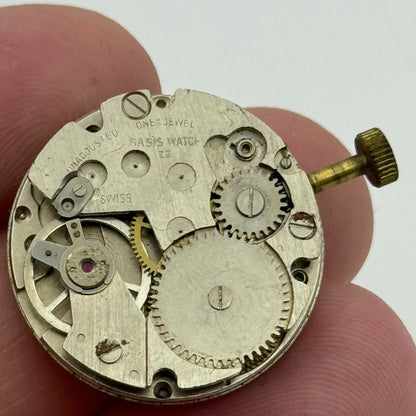 23.6mm Lucerne Basis Watch ZZ Manual Wind Swiss Watch Movement Vintage PARTS