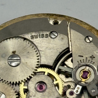 AS 1702/03 Watch Movement Date Rotary Manual Wind Vintage Swiss Parts 25.9mm