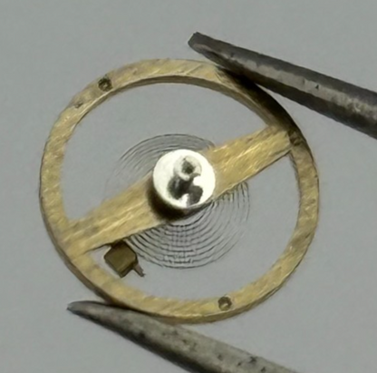 RW 75 Balance Wheel Complete And Spring 5 1/4’’’ 867 Watch Movement Parts NOS