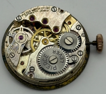 Majex Pierce 103 Watch Movement Running Manual Wind Vintage Parts Repair 23.6mm