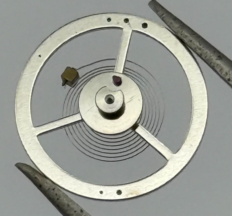 Brac 500 512 528 Balance Wheel Complete And Spring 1819 M Watch Movement Parts 