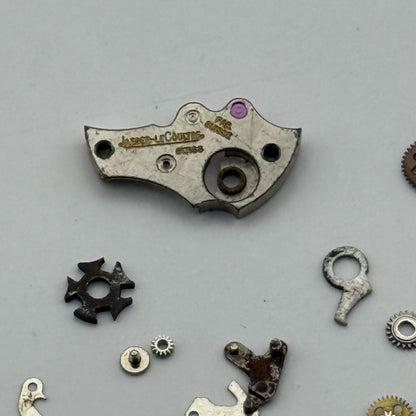 Jaeger Le Coultre 12 Watch Movement x 2 & Spares Vintage Swiss Parts 14.9mm