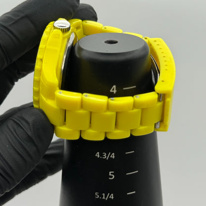 Identity London Unisex Kids Yellow Quartz Watch Bracelet Working 42mm