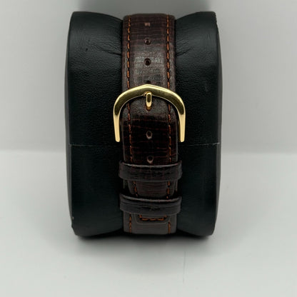 Jules Legassi Unisex Quartz Watch Genuine Diamond Black Dial Japan Working 34mm