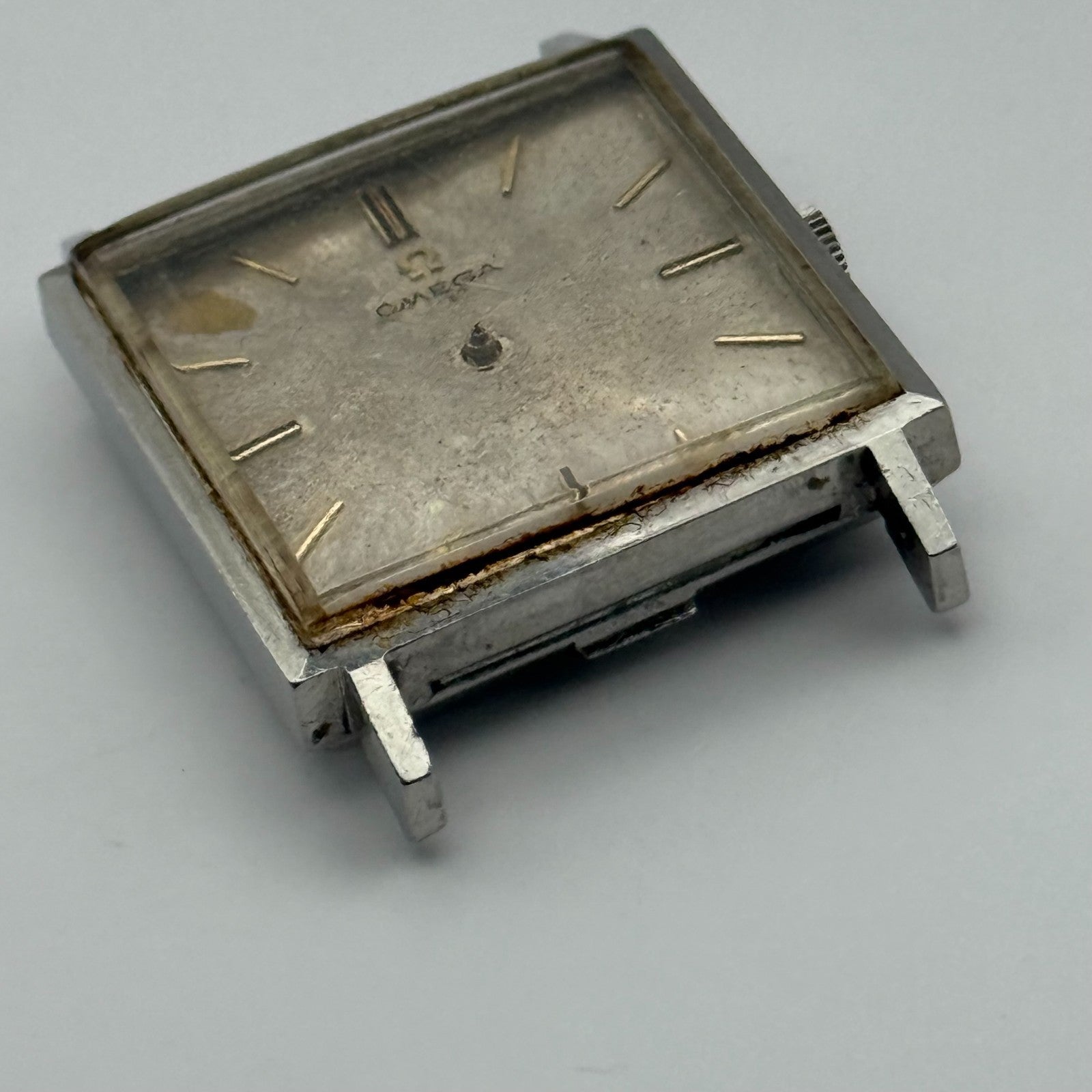 Omega 671 Automatic Watch Running Square 161.014 Vintage Swiss Parts Repair 26mm