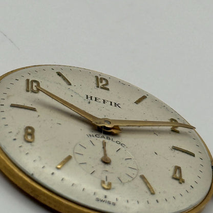 FHF 81 Watch Movement Running Hefik Manual Wind Vintage Swiss Parts 29.7mm