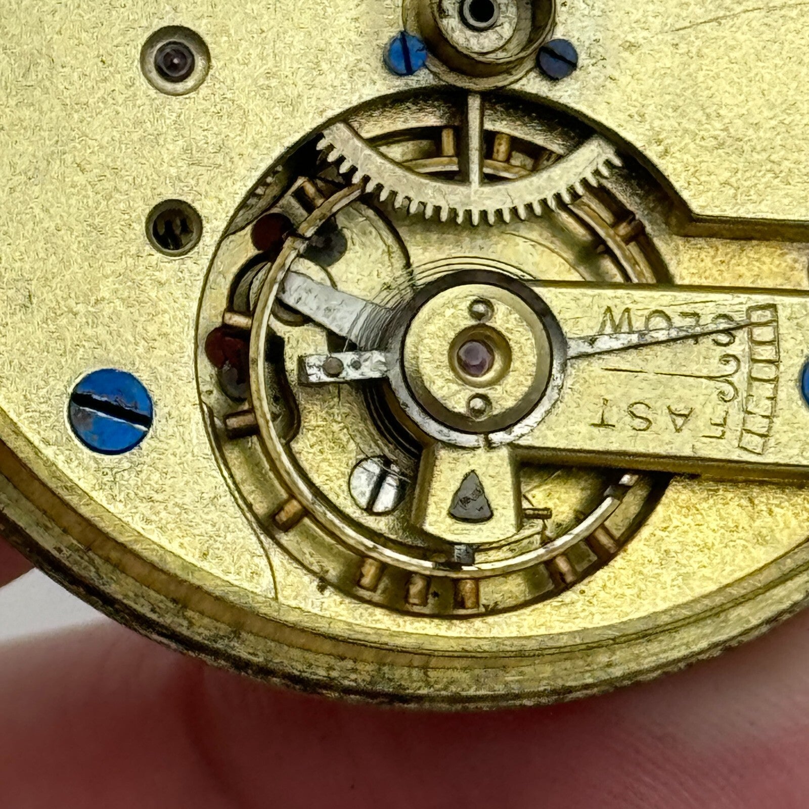 45.3mm Antique Dimier Freres & Cie D F & C Key Wound Pocket Watch Movement PARTS