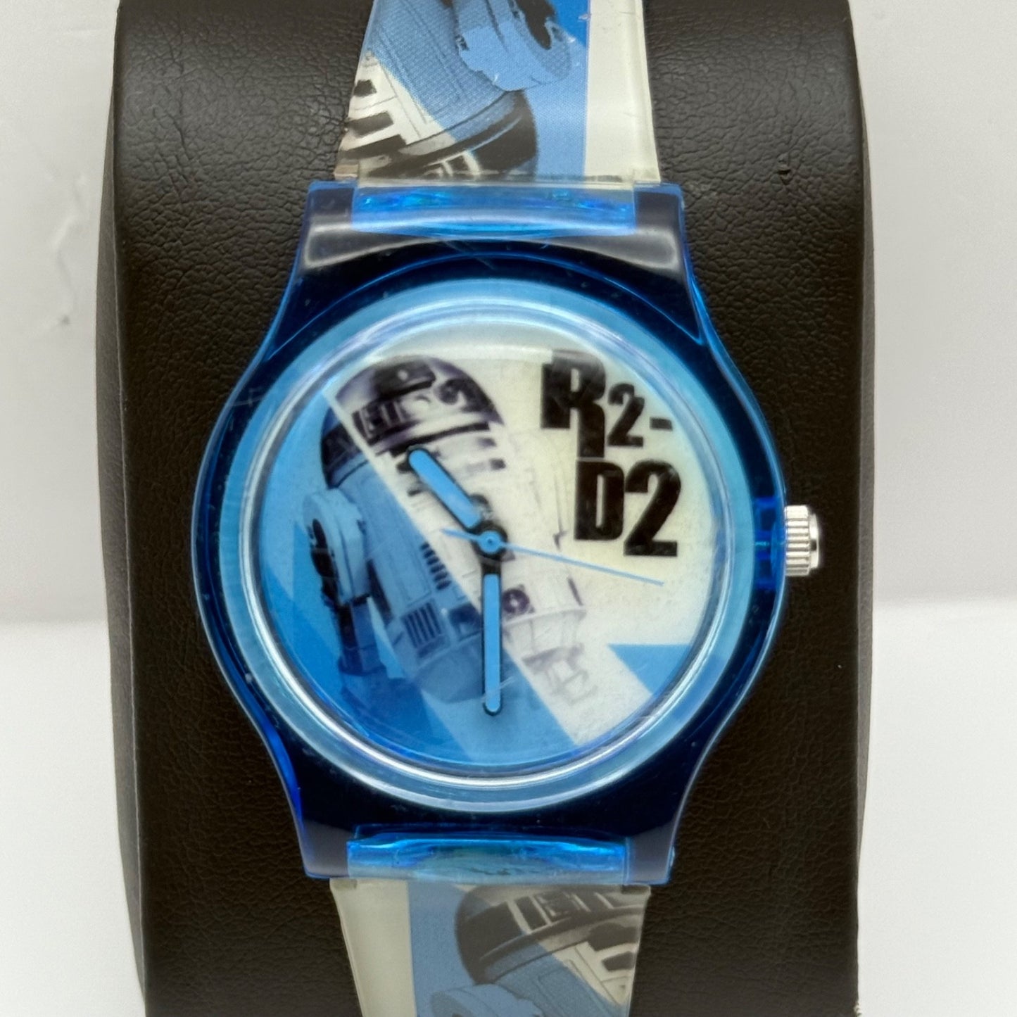 34mm Working RARE Zeon R2-D2 Lucasfilm LTD Blue 34mm Quartz Watch New Battery