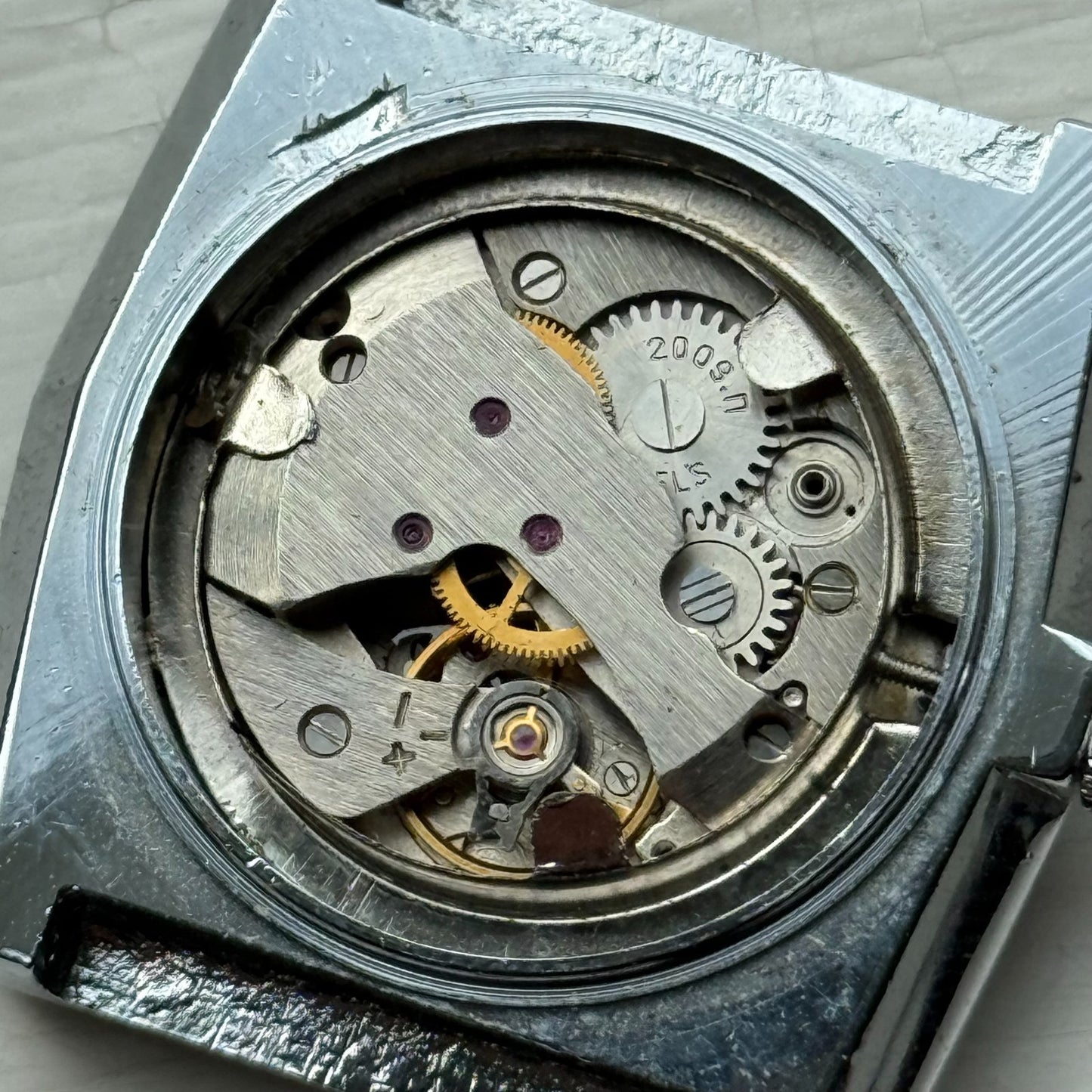 33mm Vintage Werax 17 Jewels 2009.n Shockproof Manual Wind Watch PARTS