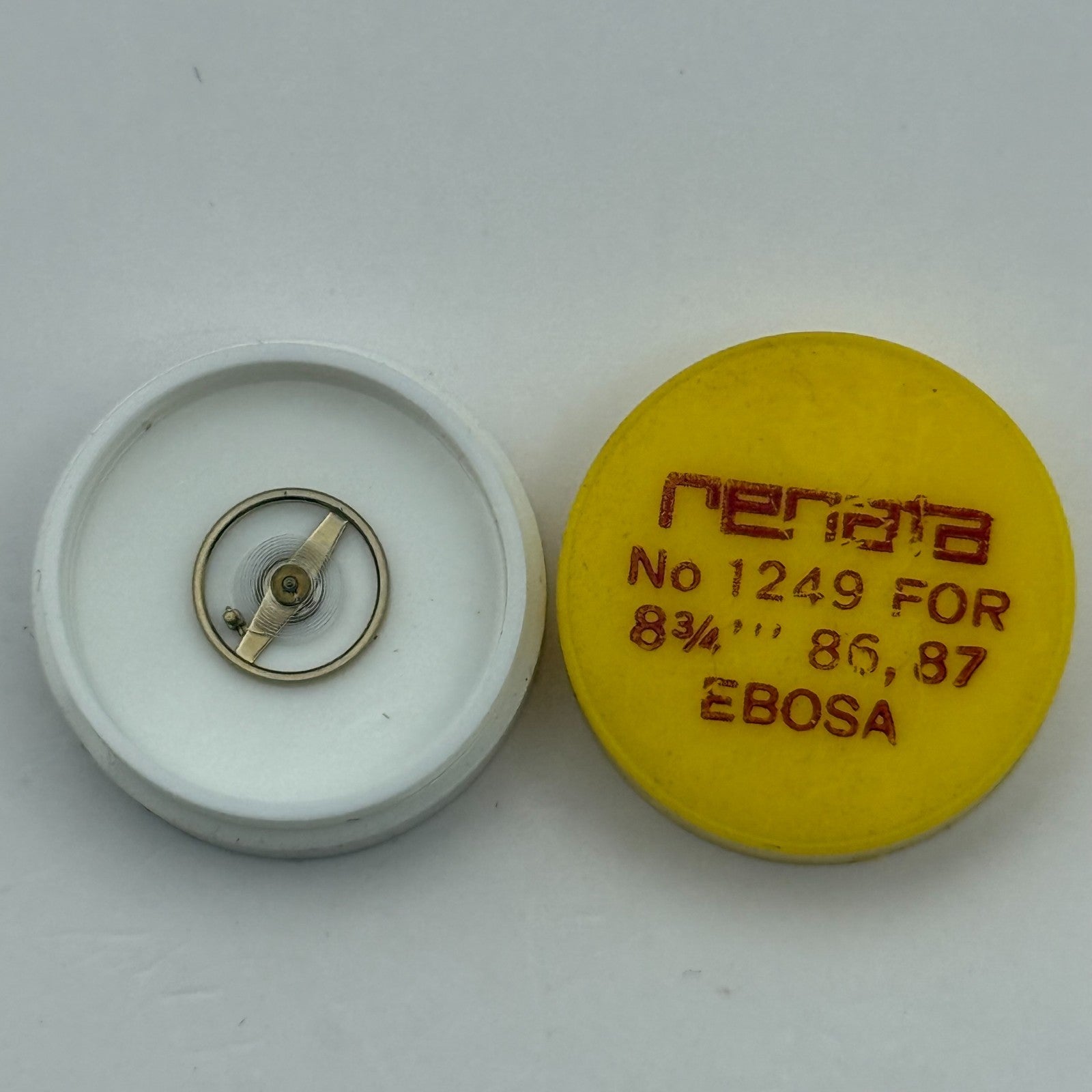 Ebosa 86 87 Balance Wheel Complete And Spring 8¾’’’ 1249 Watch Movement Parts