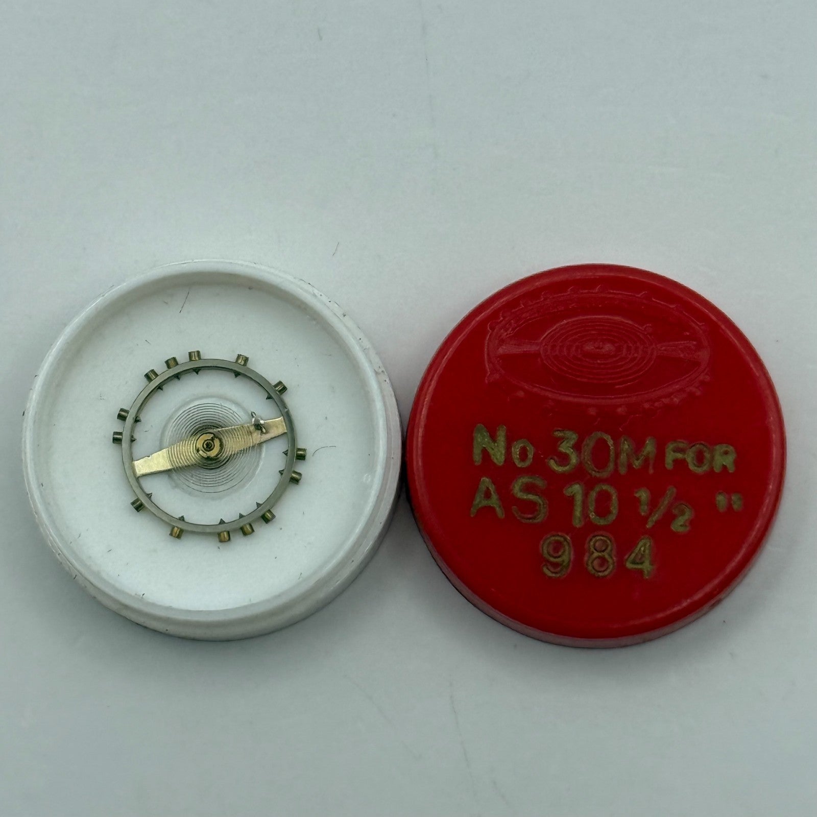 AS 984 Balance Wheel Complete And Spring 10½’’’ 30 M Watch Movement Parts NOS