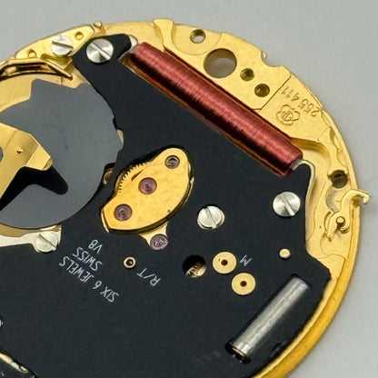 ETA 255.411 Quartz Watch Movement 6 Jewels Swiss Vintage Parts Repair 23.8mm