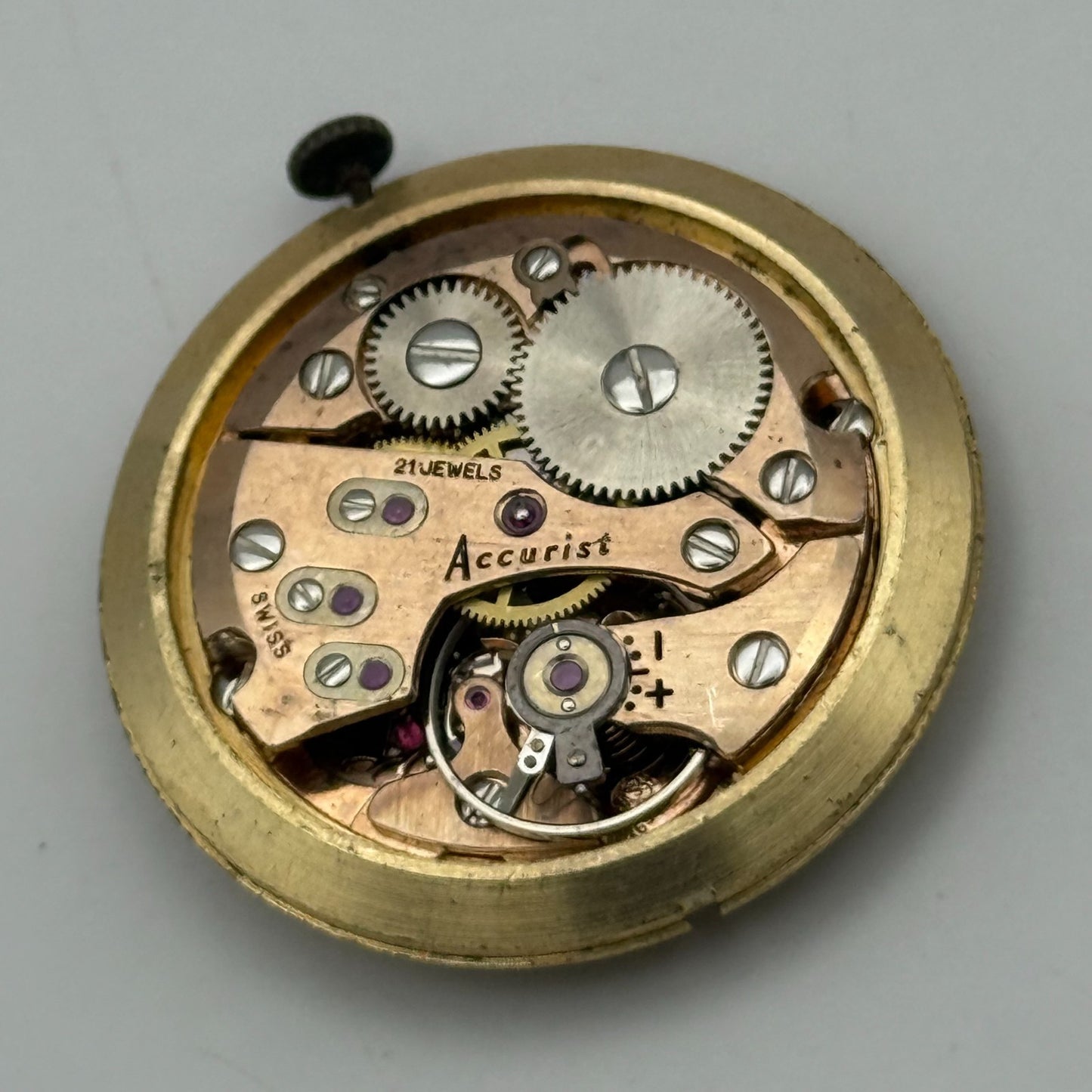 AS 1691/93 Watch Movement Accurist Manual Wind Vintage Swiss Parts Repair 30.3mm