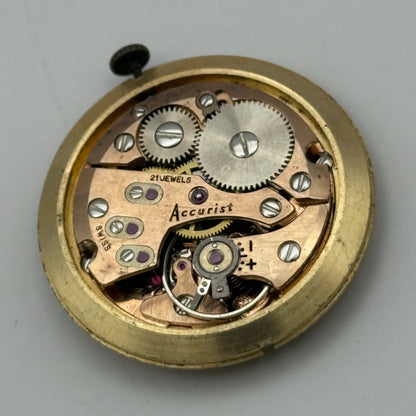 AS 1691/93 Watch Movement Accurist Manual Wind Vintage Swiss Parts Repair 30.3mm