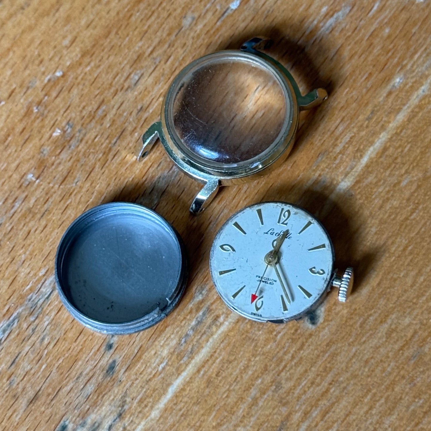 22mm Vintage Westclox La Salle Precision Jewelled Manual Wind Watch PARTS REPAIR