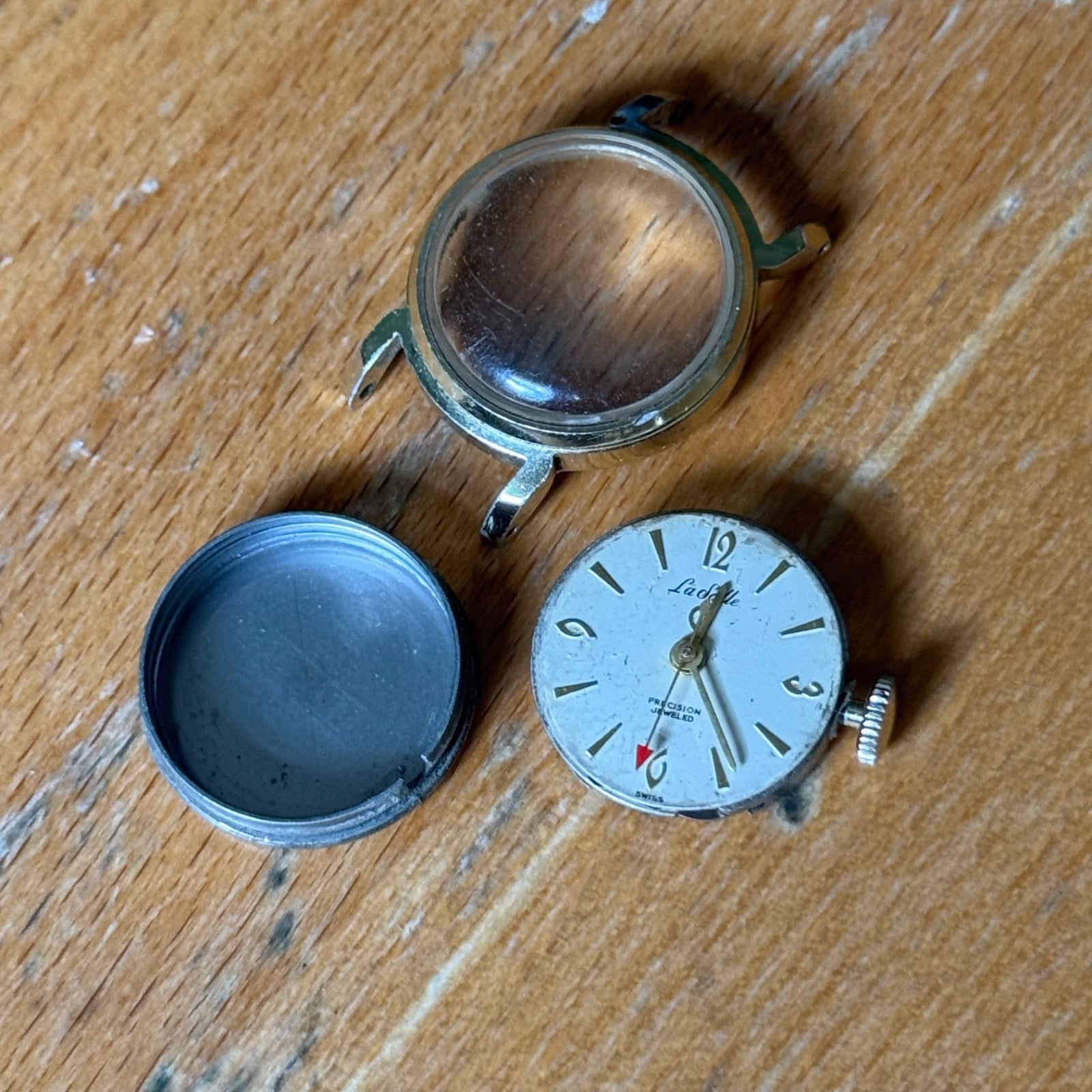 22mm Vintage Westclox La Salle Precision Jewelled Manual Wind Watch PARTS REPAIR