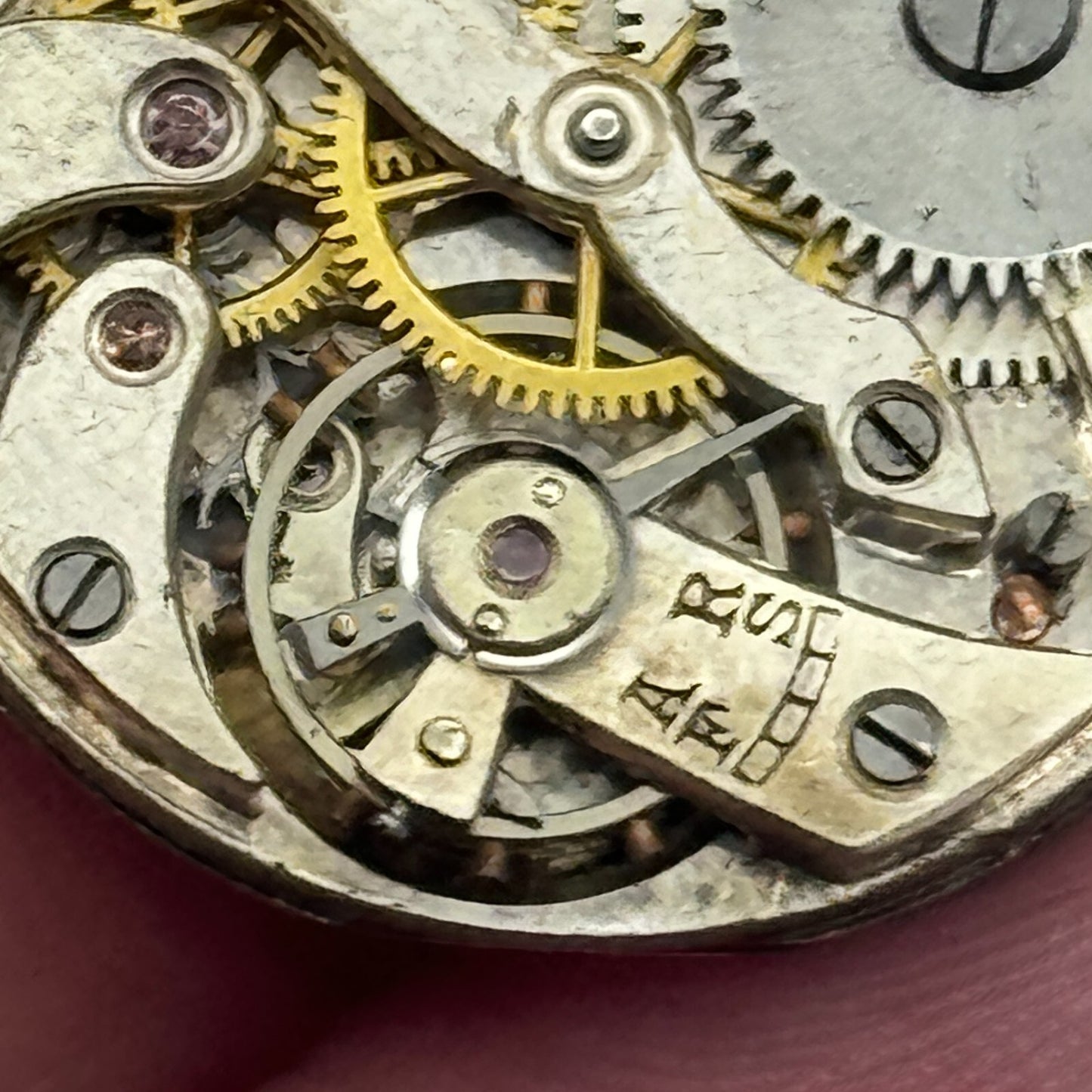 25mm Unidentified Roman Numerals Trench Watch Movement Manual Wind PARTS SPARES