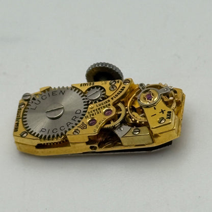 9mm Running  Lucien Piccard LP 37 Baguette Tank Watch Movement Manual Wind PARTS