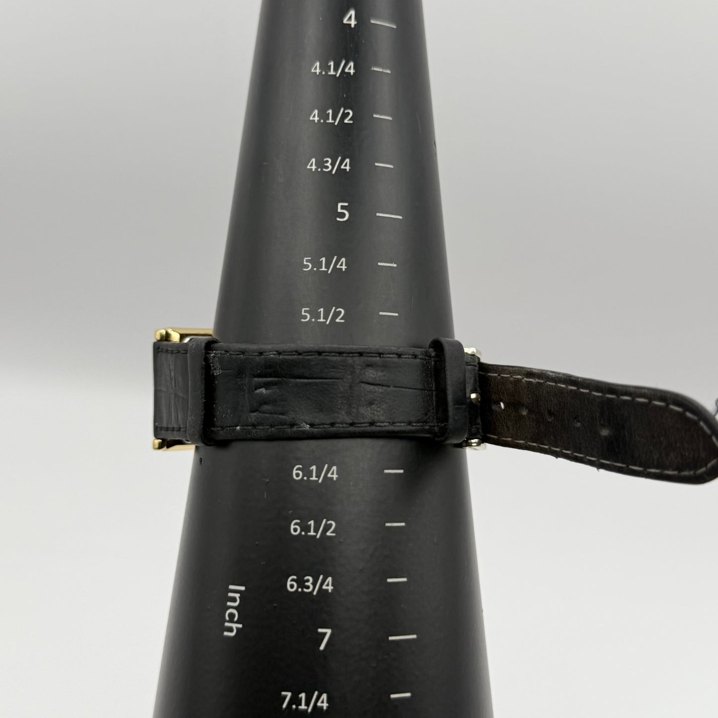 Pulsar Tank Watch Quartz Rectangular Date Dial Black Strap Japan Working 23mm