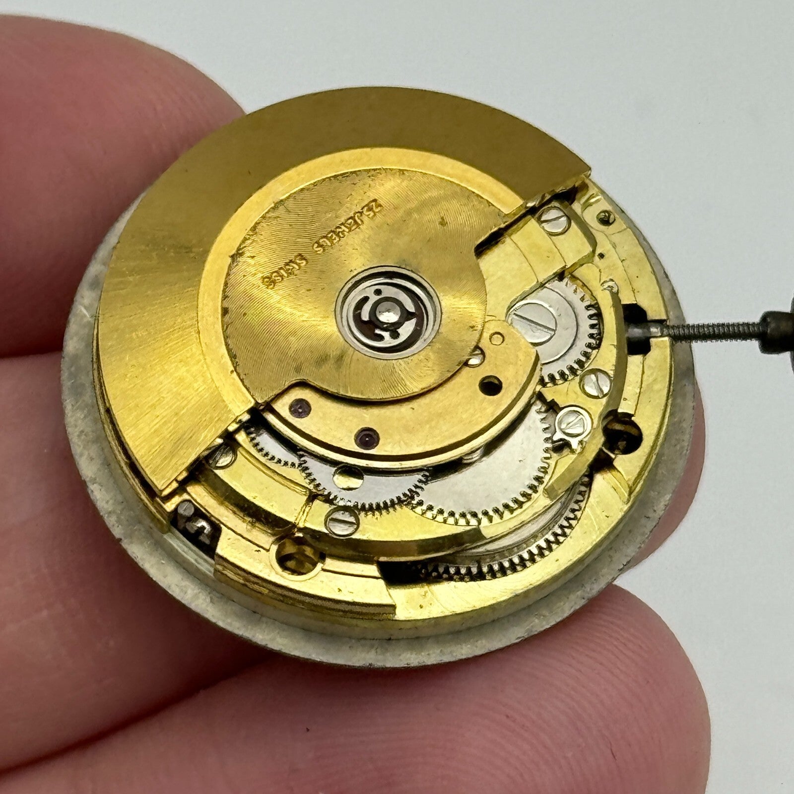25.5mm Mens Running Swiss Emperor FHF 908 Automatic Watch Movement Vintage PARTS