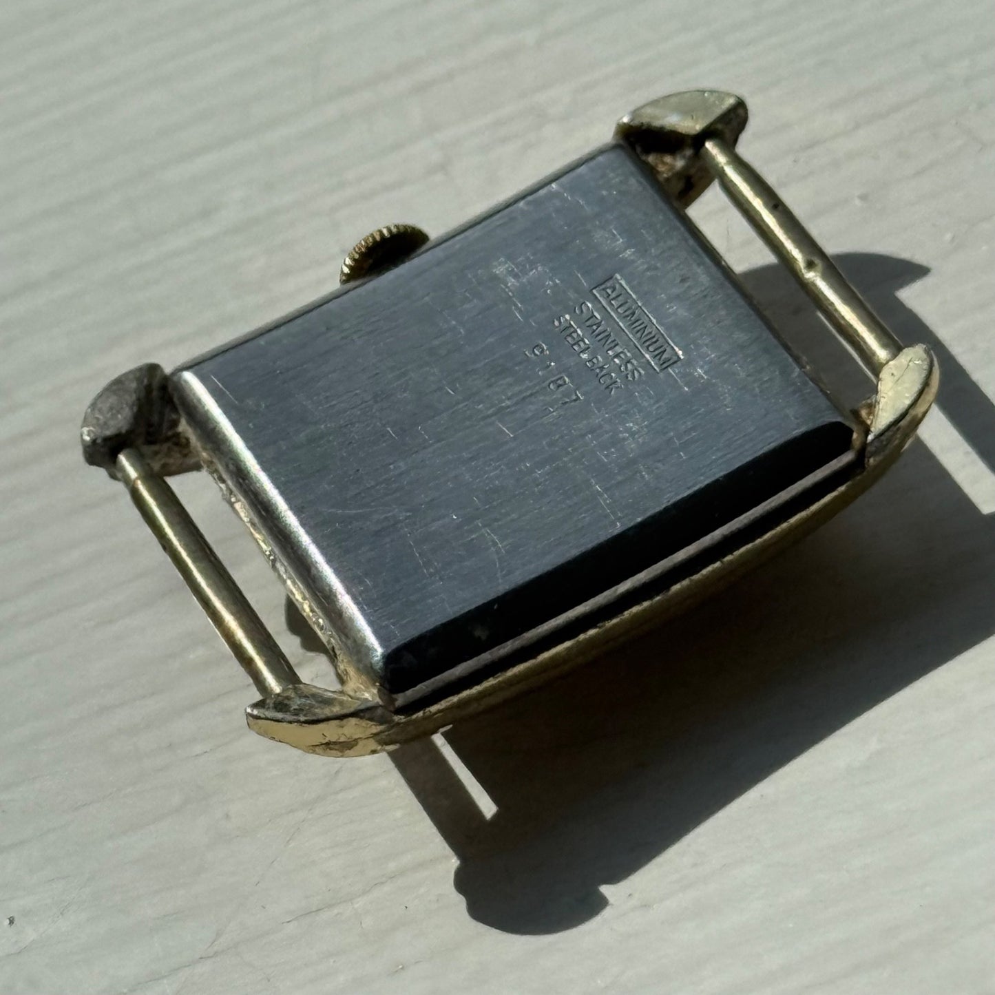 22mm Vintage 15 Jewels Antimagnetic Swiss Aluminium Manual Wind Watch For PARTS