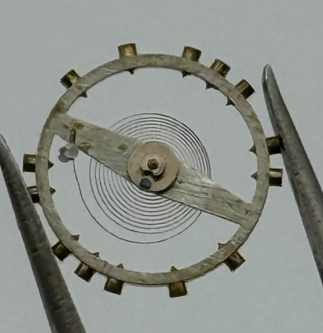 Peseux 170 Balance Complete Inca Renata 457 M Watch Movement Parts Vintage