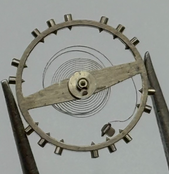 Felsa 4000 4010 Inca Balance Wheel Complete And Spring 1435 Watch Movement Parts
