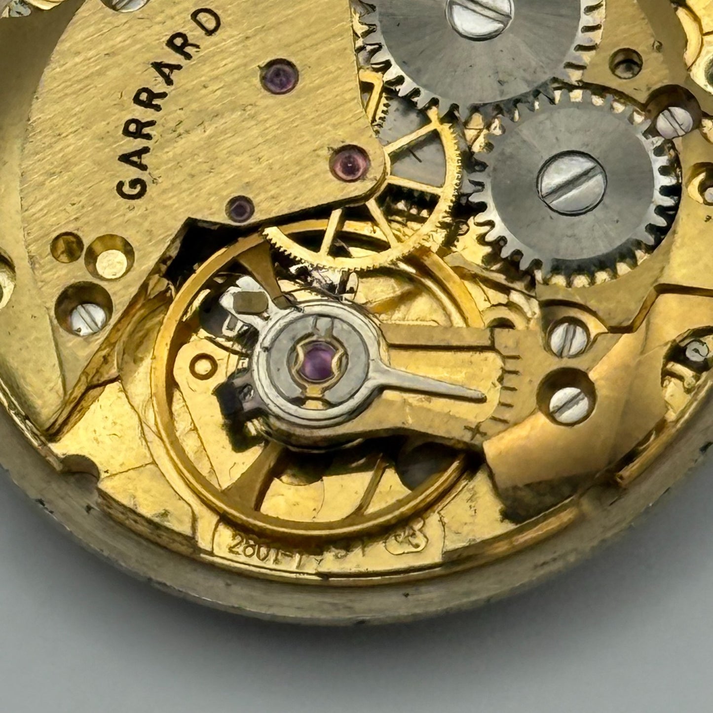 ETA 2801-1 Watch Movement Garrard Manual Wind Vintage Swiss Parts Repair Spares