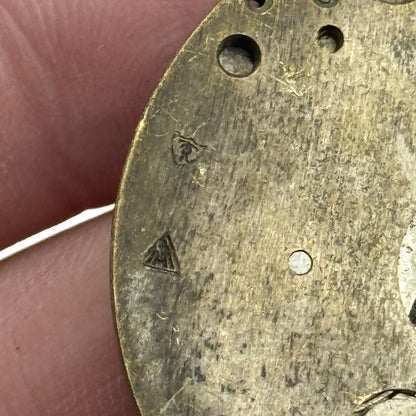 41.4mm Unidentified Thin 7 Jewels Vintage Pocket Watch Movement PARTS REPAIR