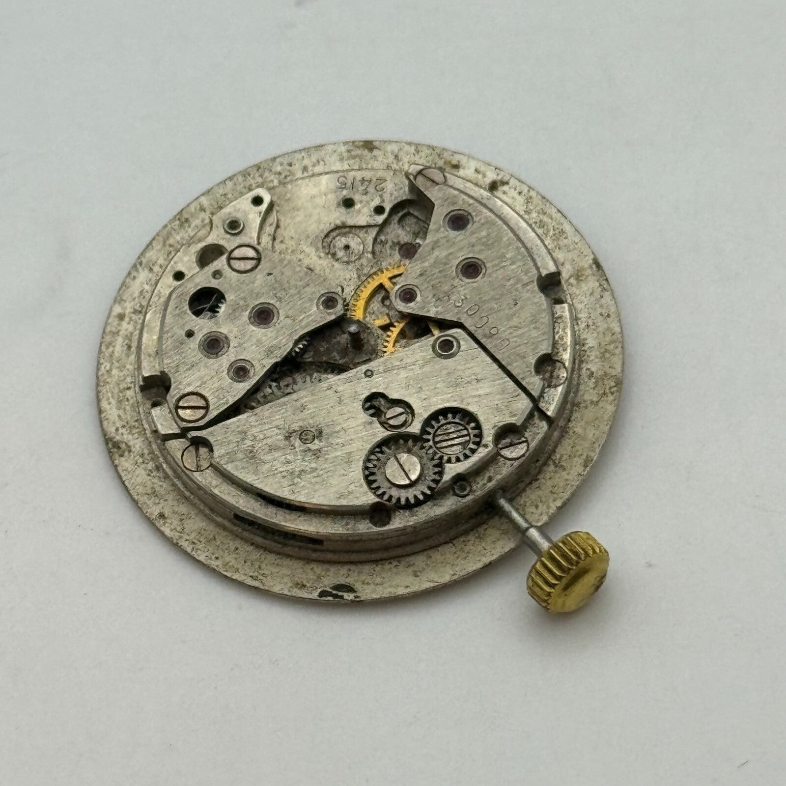 24.4mm Poljot de Luxe Cal 2415 Soviet Manual Wind Watch Movement PARTS REPAIR