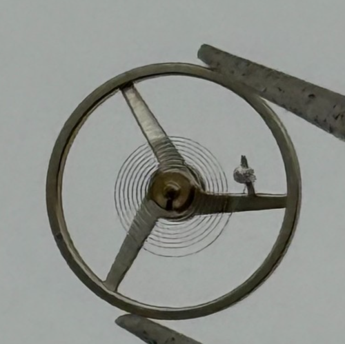 ETA 2412 Balance Wheel Complete And Spring 6¾''' 1257 M Watch Movement Parts NOS